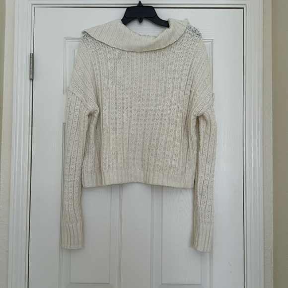 Free People Traveler Cable Pullover Sweater Large - Picture 7 of 7